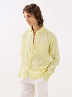 Load image into Gallery viewer, Lemon Yellow Gauze Holiday Shirt
