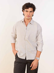 Relaxed Fit Brown Striped Shirt