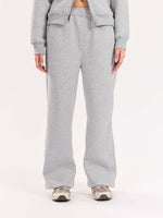 Load image into Gallery viewer, Marl Grey Fleece Sweatpants