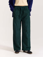Load image into Gallery viewer, Teal Green Corduroy Pull-on Pants
