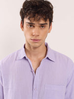 Load image into Gallery viewer, Lavender Gauze Holiday Shirt
