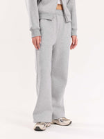 Load image into Gallery viewer, Marl Grey Fleece Sweatpants