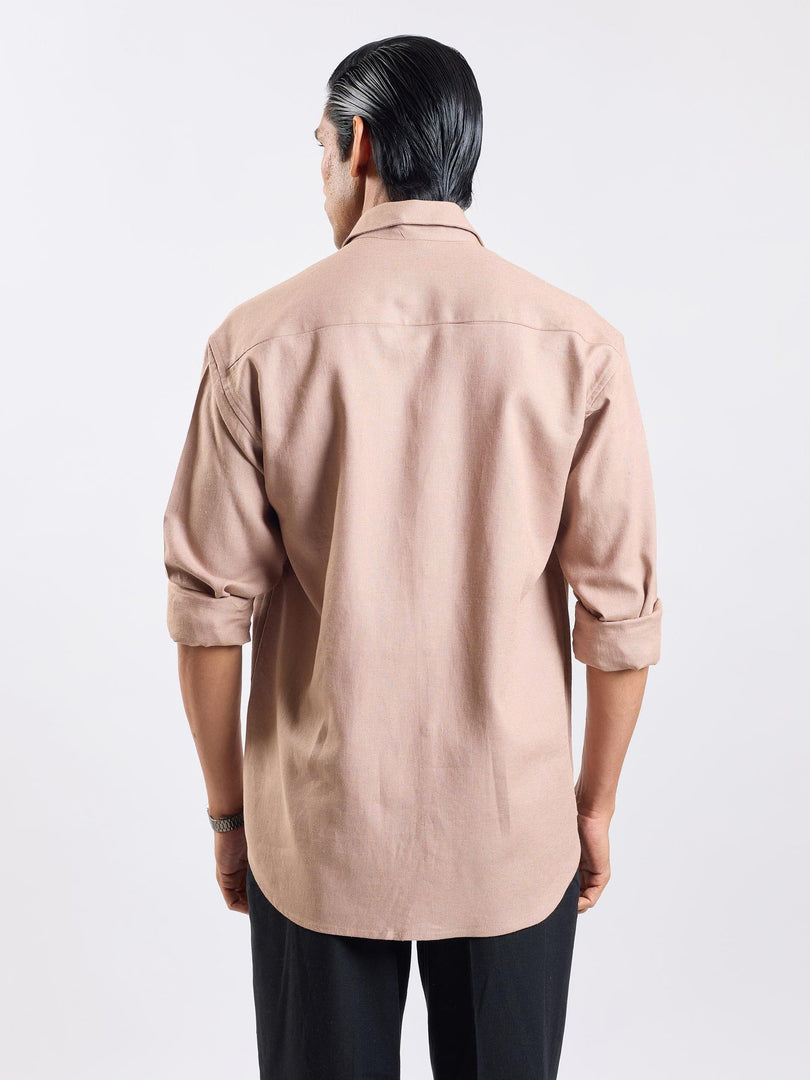 Taupe Linen Shirt
