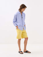 Load image into Gallery viewer, Blue Striped Seersucker Shirt

