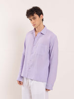 Load image into Gallery viewer, Lavender Gauze Holiday Shirt
