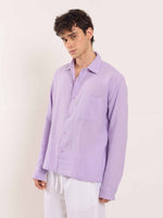 Load image into Gallery viewer, Lavender Gauze Holiday Shirt
