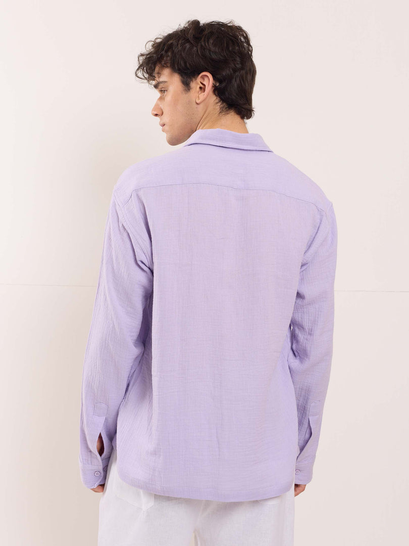 Lavender Gauze Holiday Shirt