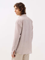 Load image into Gallery viewer, Brown Striped Seersucker Shirt
