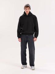 Black Cropped Fit Hoodie