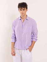 Load image into Gallery viewer, Lavender Gauze Holiday Shirt
