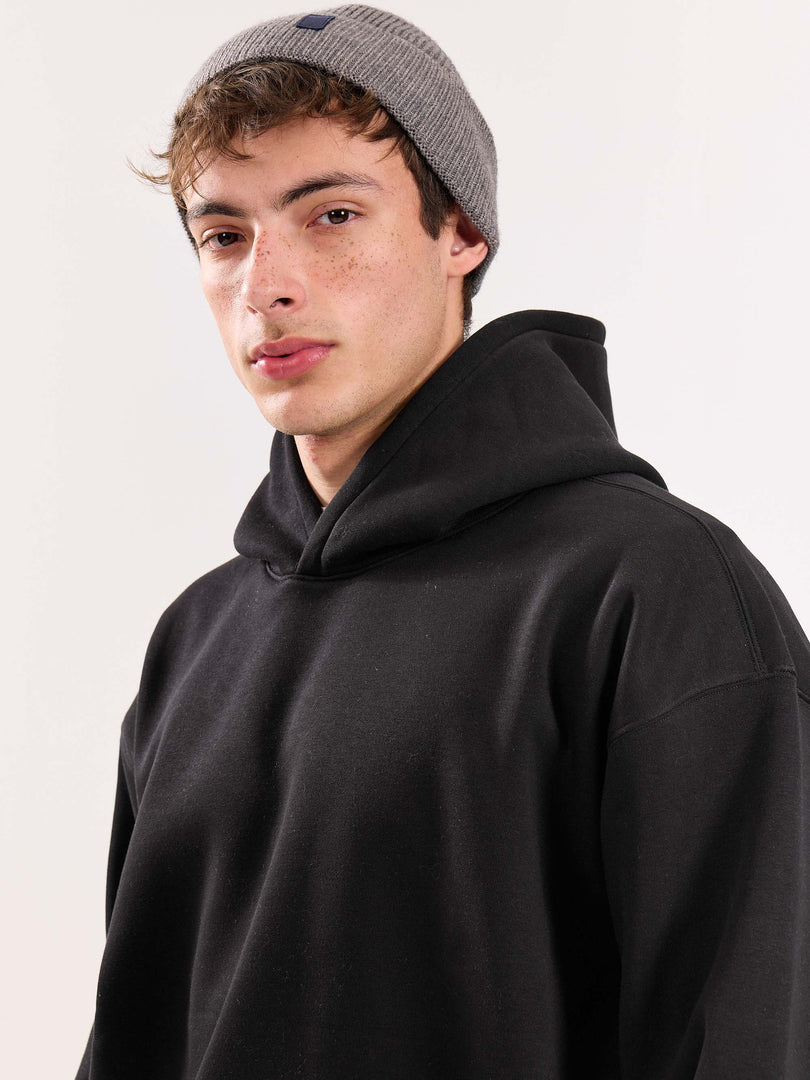 Black Cropped Fit Hoodie ( Pre-Order )