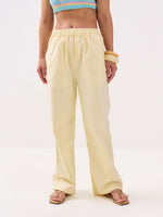 Load image into Gallery viewer, Lemon Yellow Oxford Pull-on Pants
