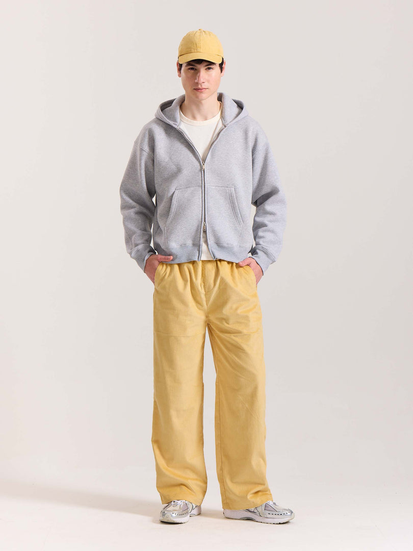 Butter Yellow Corduroy Pull-on Pants
