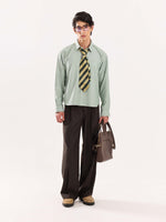 Load image into Gallery viewer, Green Oversized Cropped Shirt (Pre-Order)
