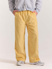 Butter Yellow Corduroy Pull-on Pants
