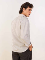 Load image into Gallery viewer, Relaxed Fit Brown Striped Shirt

