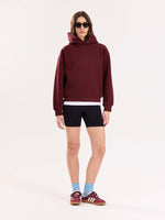 Load image into Gallery viewer, Burgundy Cropped Fit Hoodie ( Pre-Order )