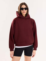Load image into Gallery viewer, Burgundy Cropped Fit Hoodie ( Pre-Order )