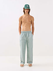 Green Oxford Pull-on Pants