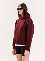 Load image into Gallery viewer, Burgundy Cropped Fit Hoodie ( Pre-Order )