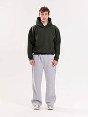 Dark Green Cropped Fit Hoodie