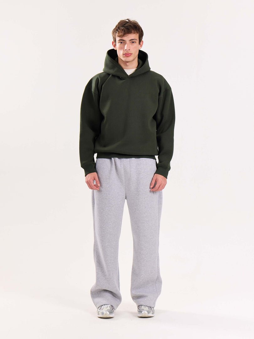 Dark Green Cropped Fit Hoodie ( Pre-Order )