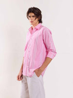 Load image into Gallery viewer, Pink Striped Poplin Shirt
