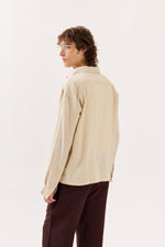Load image into Gallery viewer, Light Beige Gauze Holiday Shirt
