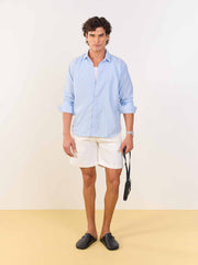 Relaxed Fit Blue Striped Shirt