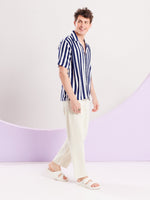 Load image into Gallery viewer, Blue and White Striped Shirt
