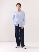 Load image into Gallery viewer, White Poplin Striped Shirt
