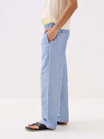 Load image into Gallery viewer, Blue Oxford Pull-on Pants
