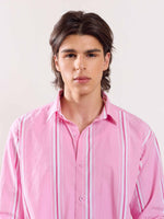 Load image into Gallery viewer, Pink Striped Poplin Shirt
