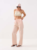 Load image into Gallery viewer, Light Peach Oxford Pull-on Pants
