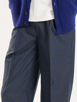 Load image into Gallery viewer, Blue &amp; Grey Checked Baggy Fit Trousers
