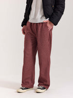 Load image into Gallery viewer, Red Checkered Woolen Pants