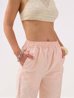 Load image into Gallery viewer, Light Peach Oxford Pull-on Pants
