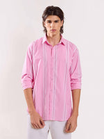 Load image into Gallery viewer, Pink Striped Poplin Shirt
