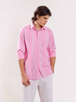 Load image into Gallery viewer, Pink Striped Poplin Shirt
