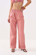 Load image into Gallery viewer, Red Oxford Pull-on Pants
