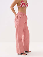 Load image into Gallery viewer, Red Oxford Pull-on Pants
