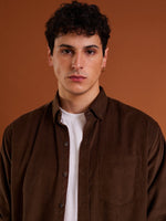 Load image into Gallery viewer, Chocolate Brown Corduroy Shirt

