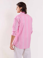 Load image into Gallery viewer, Pink Striped Poplin Shirt
