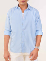 Load image into Gallery viewer, Relaxed Fit Blue Striped Shirt
