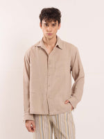 Load image into Gallery viewer, Beige Gauze Holiday Shirt
