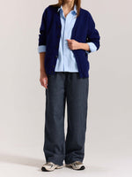 Load image into Gallery viewer, Blue Checkered Woolen Pants