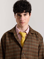 Load image into Gallery viewer, Brown Checkered Tweed Shacket ( Pre-Order )