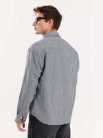 Load image into Gallery viewer, Black Checkered Oversized Cropped Shirt