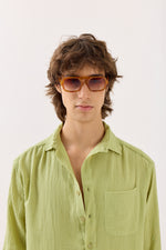 Load image into Gallery viewer, Light Green Gauze Holiday Shirt
