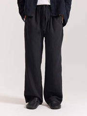 Black Gauze Pull-on Pants